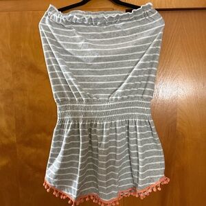 Natural Life Gray and White Coverup